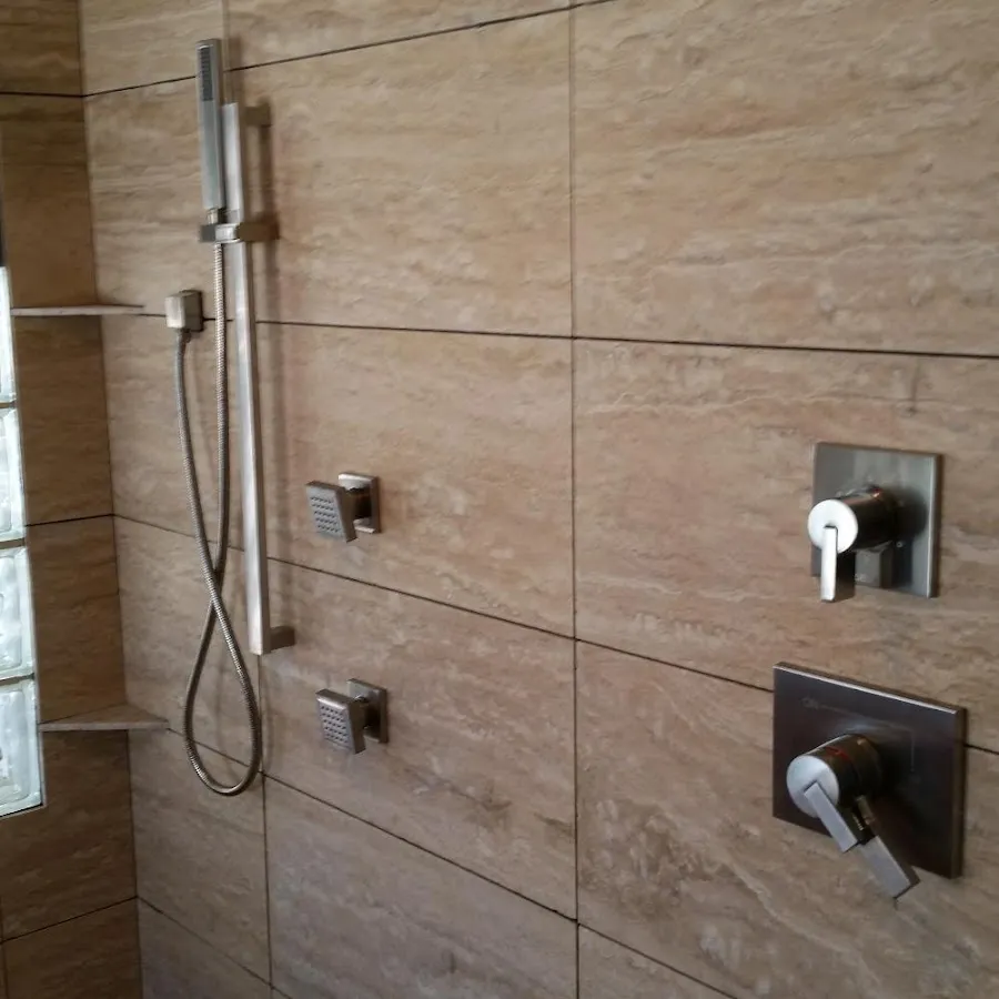 Shower fixture installation for Water Heater Replacement in Mesquite